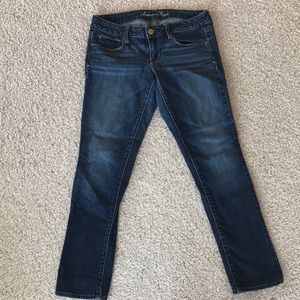American eagle skinny jeans dark washed